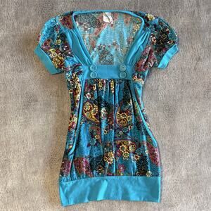 Y2k Voice Paisley Womens Top